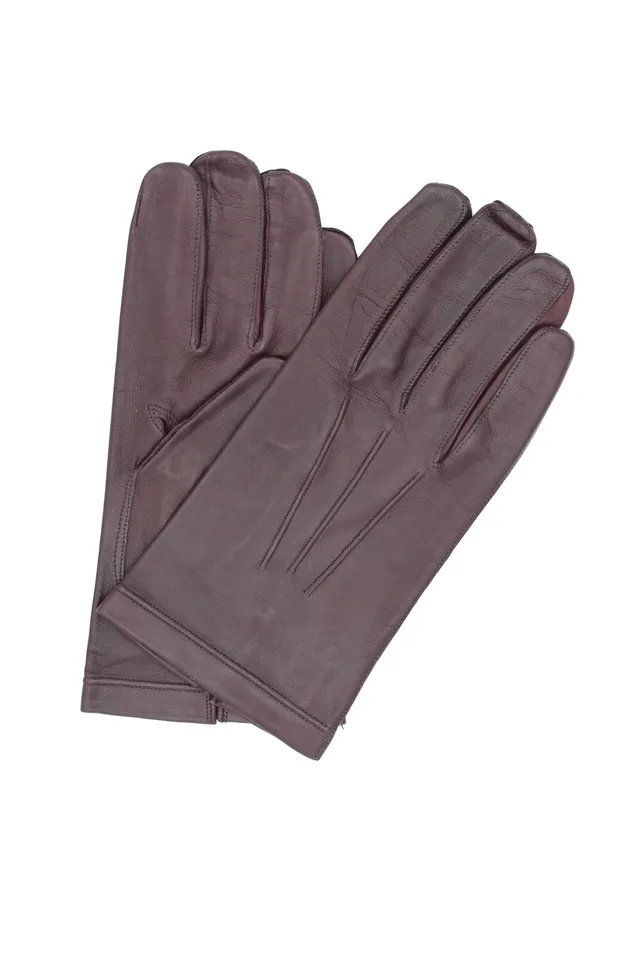 sermoneta-gloves-guanto-in-nappa-foderato-seta-bordeaux image 1