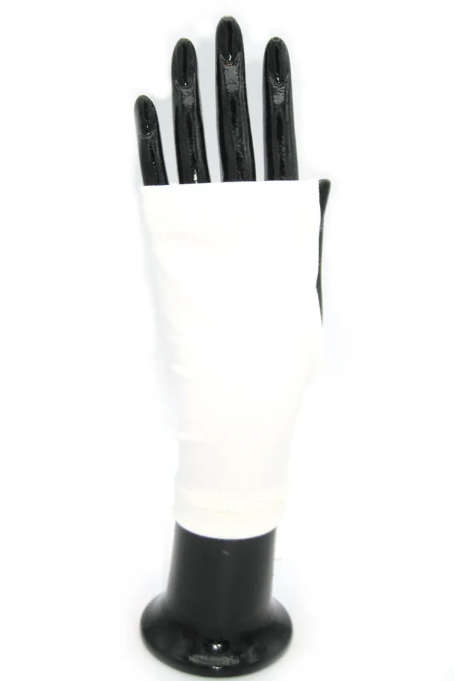 sermoneta-gloves-guanto-manicotto-in-cotone-panna-unisex image 1
