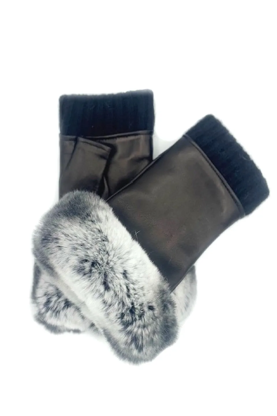 sermoneta-gloves-manicotto-2bt-fodera-cashmere-con-bordo-rex-nero image 1