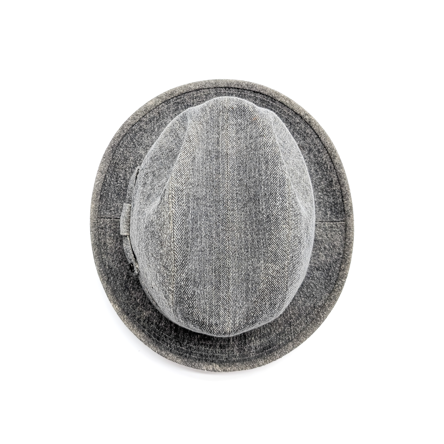 doria-1905-sabino-cappello-fedora-in-denim-raw-black image 5