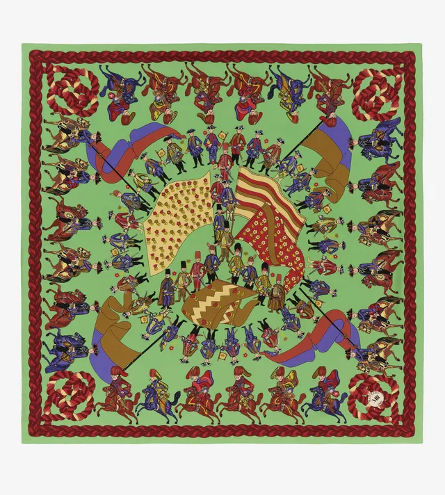 mantero-1902-archivio-n-51-risiko-foulard-classico-90x90-cm image 1