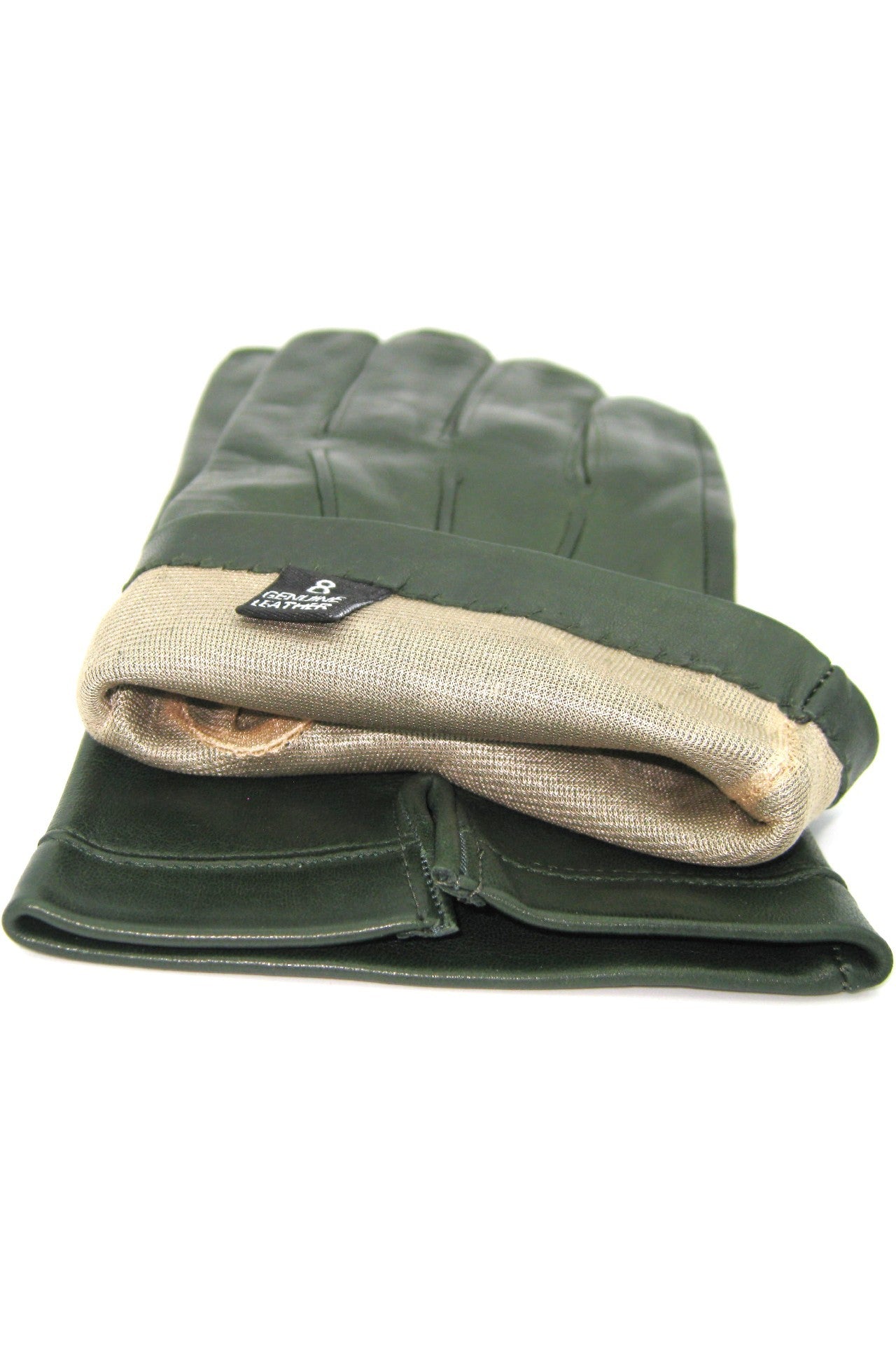 sermoneta-gloves-guanto-classico-2bt-in-nappa-foderato-seta-verde-scuro image 4