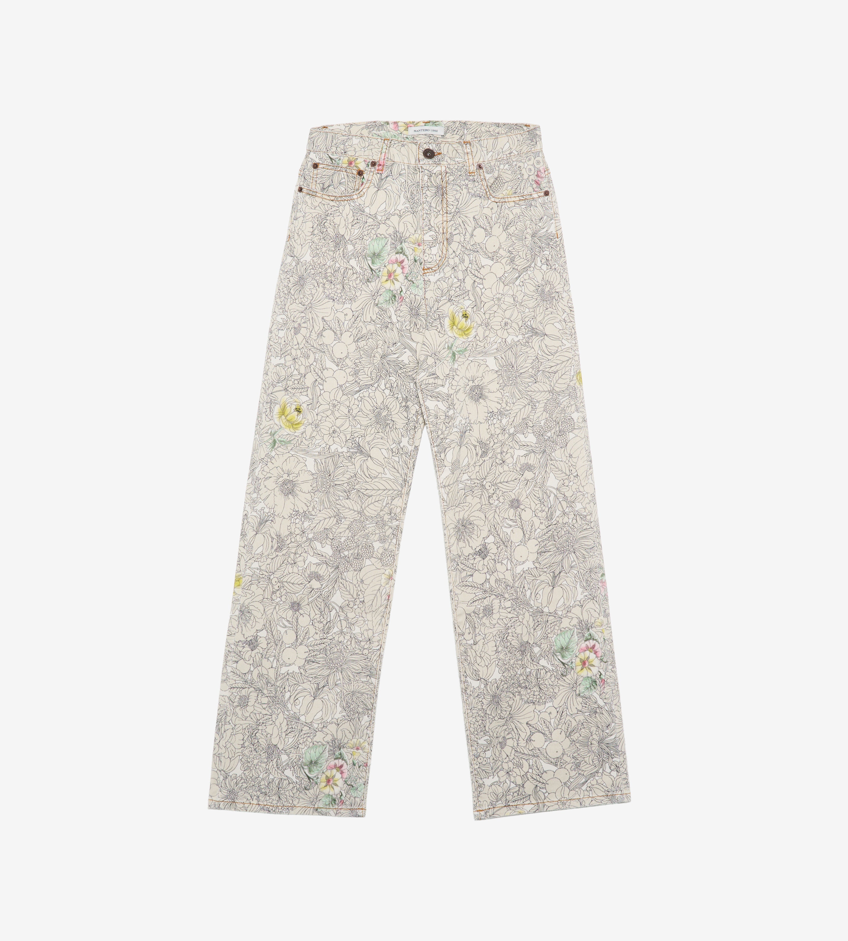 mantero-1902-jolie-jeans-stampato-a-cinque-tasche-gamba-ampia-made-in-italy-2 image 1