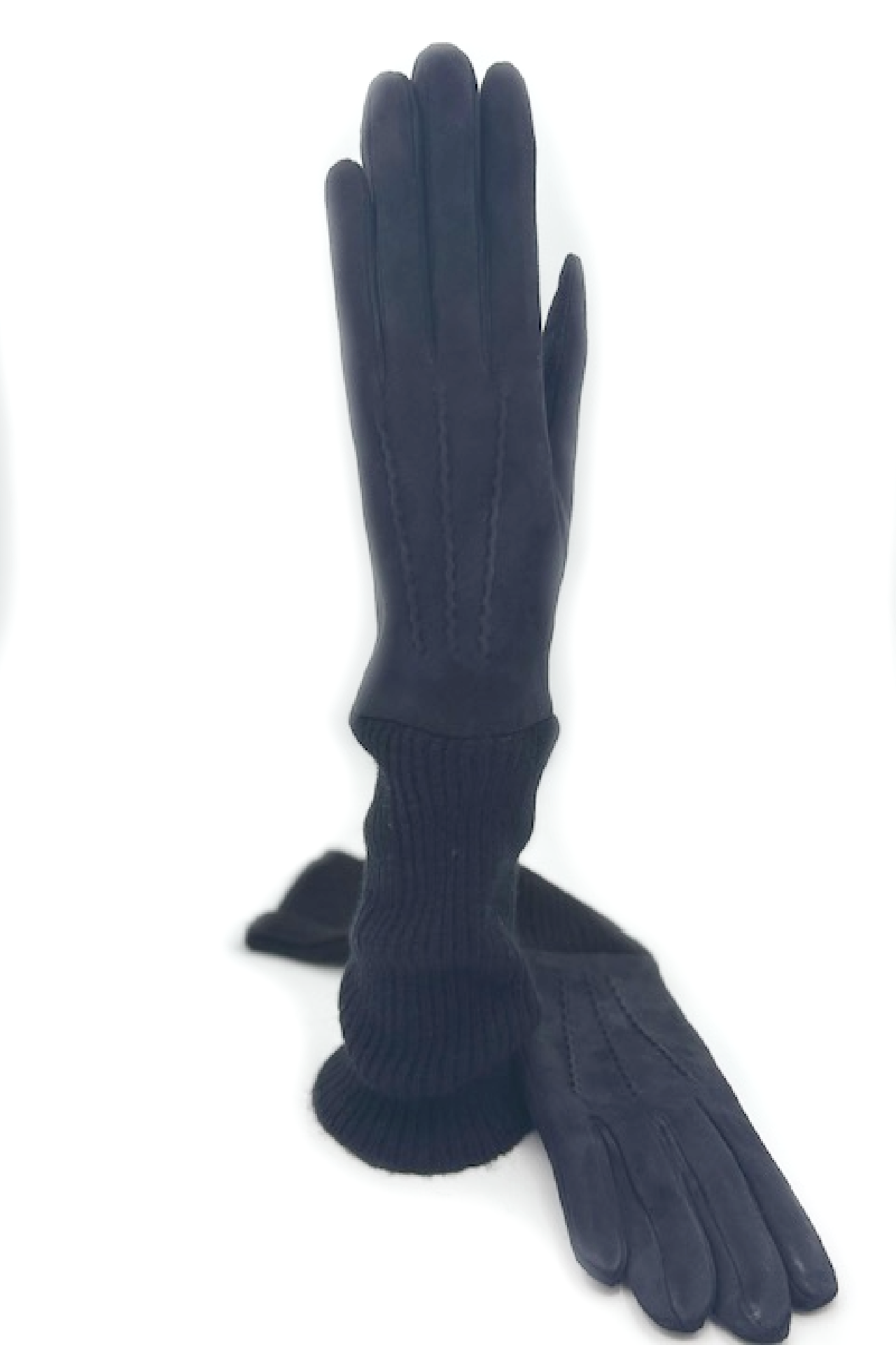 sermoneta-gloves-guanto-in-camoscio-con-fodera-e-polso-lungo-in-cashmere-nero-ne image 3