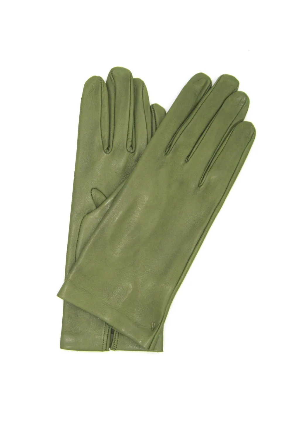 sermoneta-gloves-guanto-classico-in-nappa-sfoderato-verde-oliva image 1