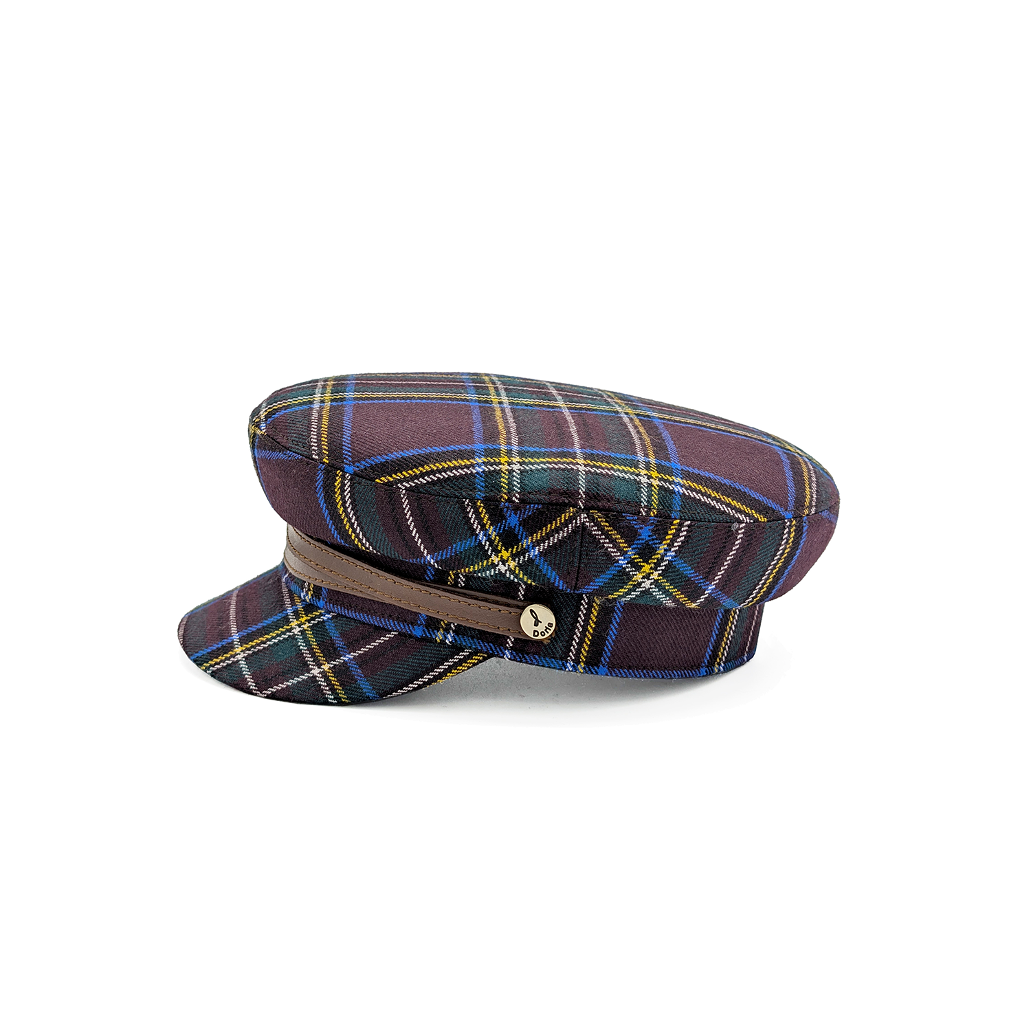 doria-1905-berretto-marinaio-sailor-in-tartan-burgundy-verde image 1