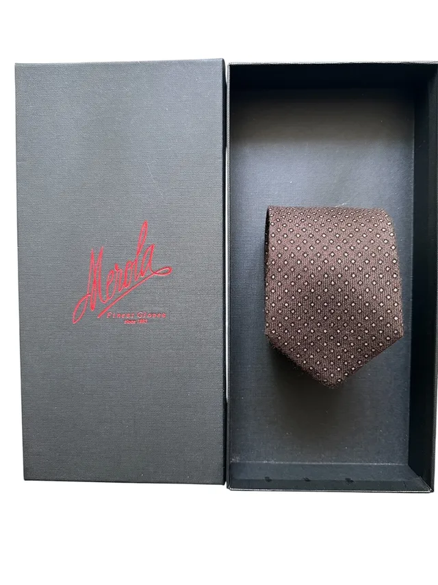 merola-gloves-exclusive-archive-cravatta-in-puro-cashmere-100-cm-8-5-x-148-made--2 image 1
