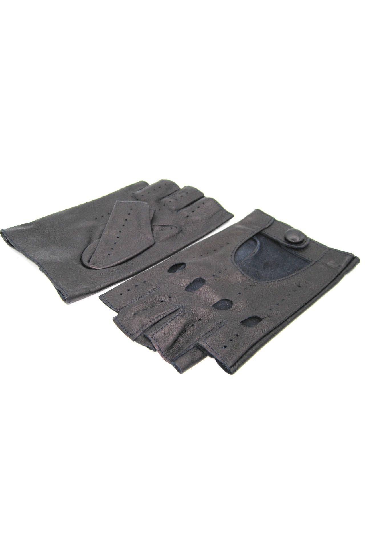 sermoneta-gloves-guanto-in-nappa-da-guida-mezze-dita-navy-da-uomo-donna image 3