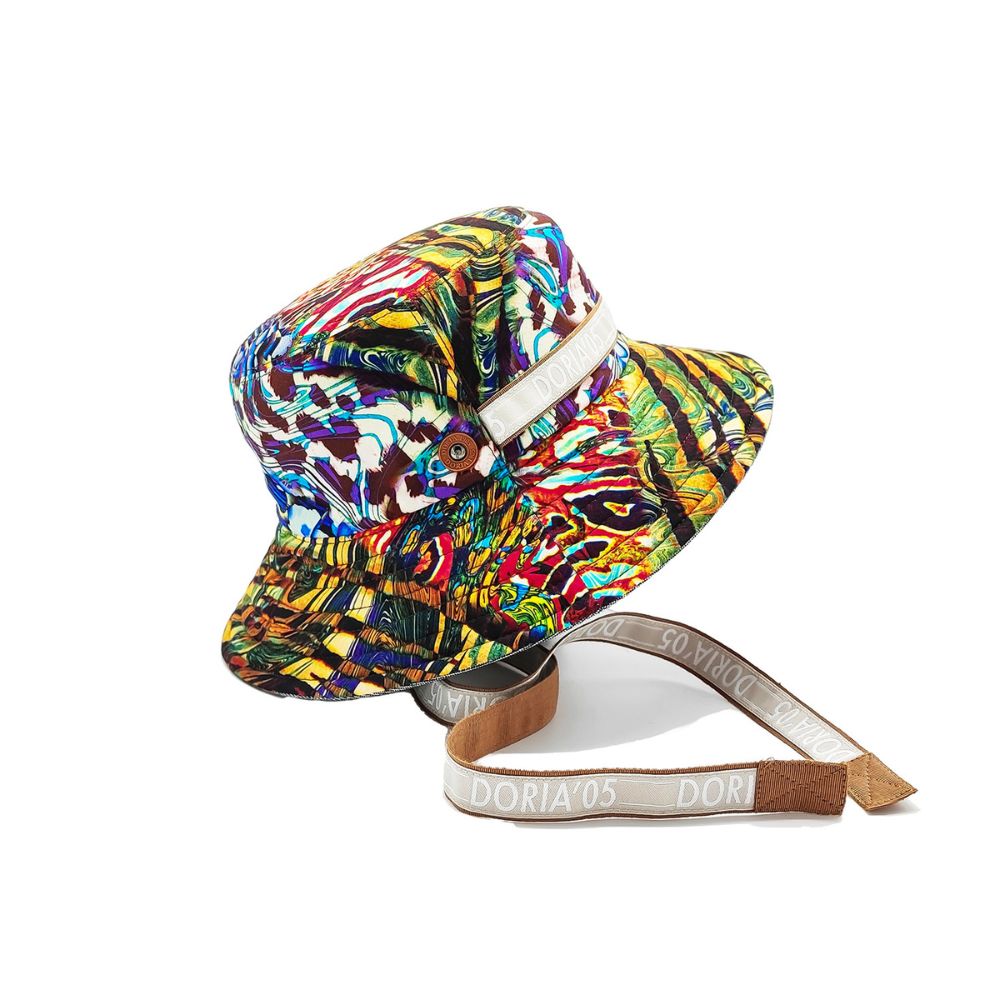 doria-1905-orano-cappello-bucket-reversibile-in-canvas-cotone-grigio-safari image 4