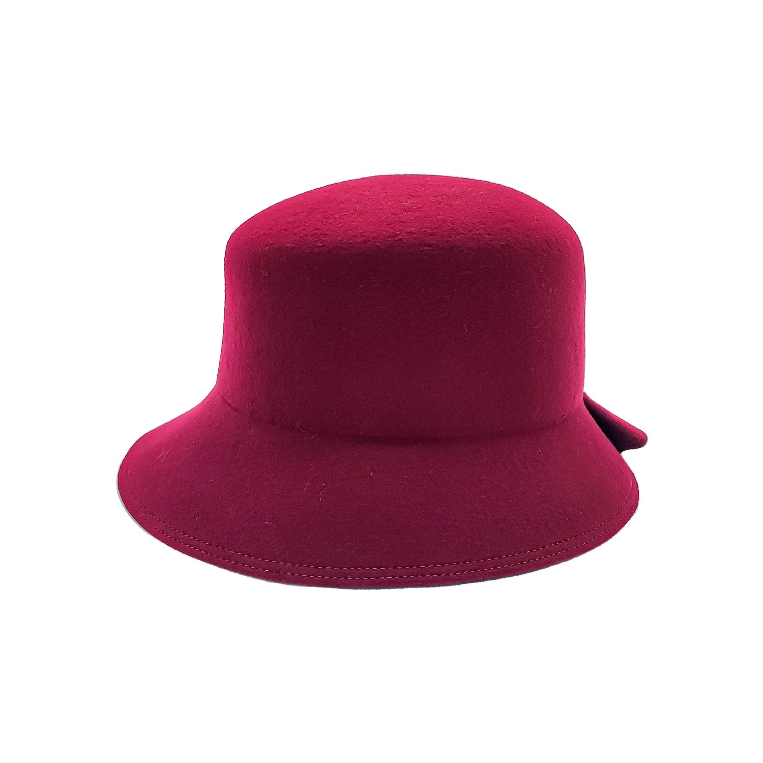 doria-1905-dalida-cloche-arrotolabile-in-feltro-di-lana-rosso-porto image 4