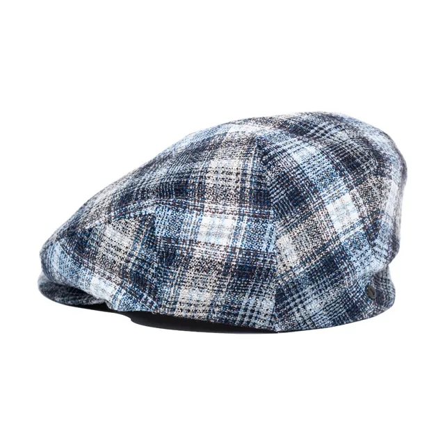 doria-1905-hobo-coppola-piatta-in-tartan-tufo-cielo-panna image 1