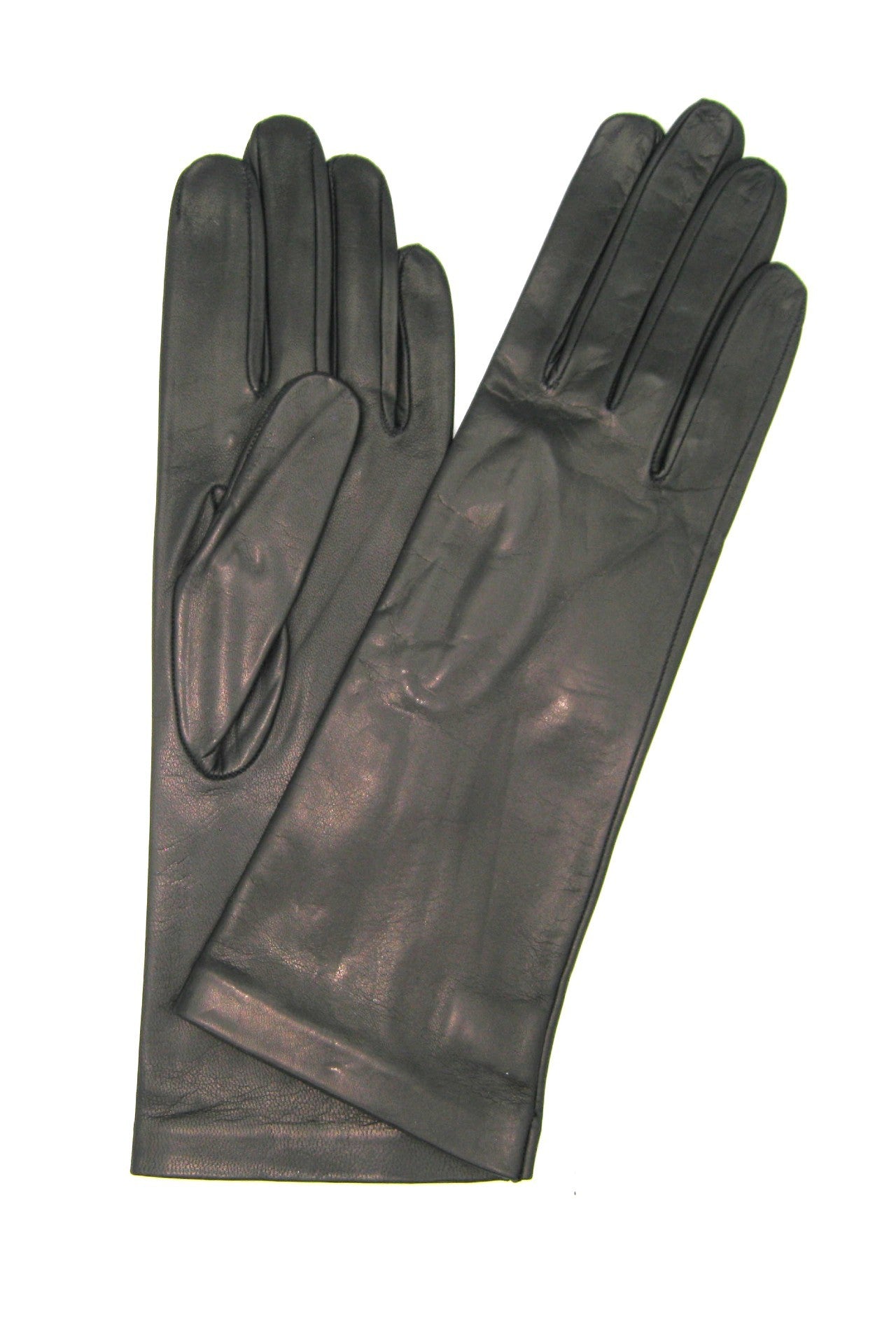 sermoneta-gloves-guanto-classico-donna-nappa-foderato-seta-4bt-nero image 1