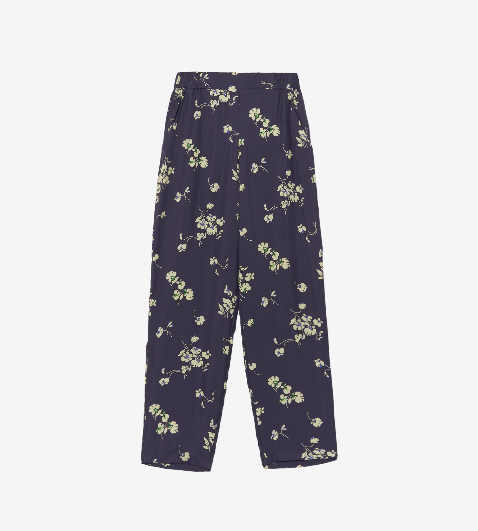mantero-1902-doris-pantaloni-cropped-in-seta image 1
