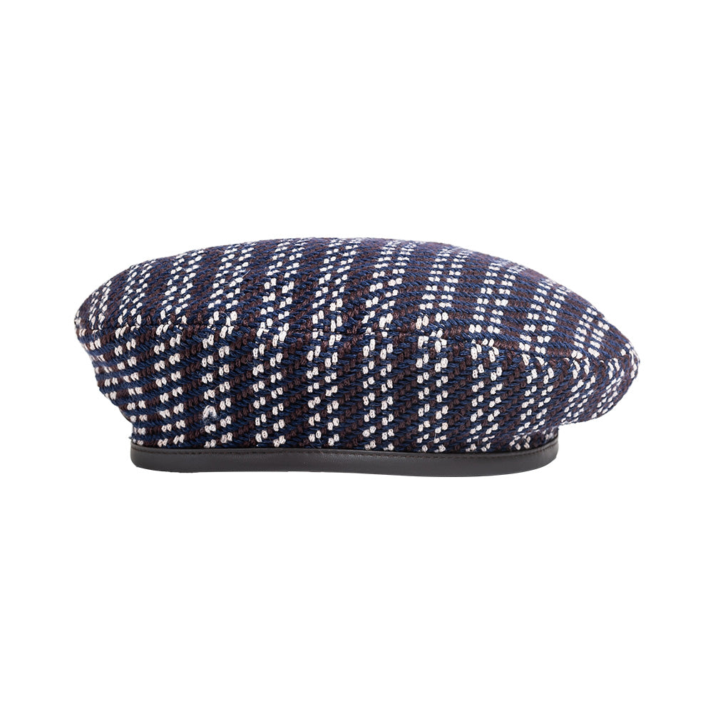 doria-1905-lora-basco-in-tweed-lanificio-ferla-blu-burgundy image 2