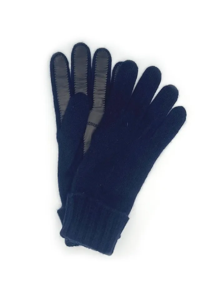 sermoneta-gloves-guanto-2bt-in-cashmere-100-con-palmo-in-nappa-navy image 1