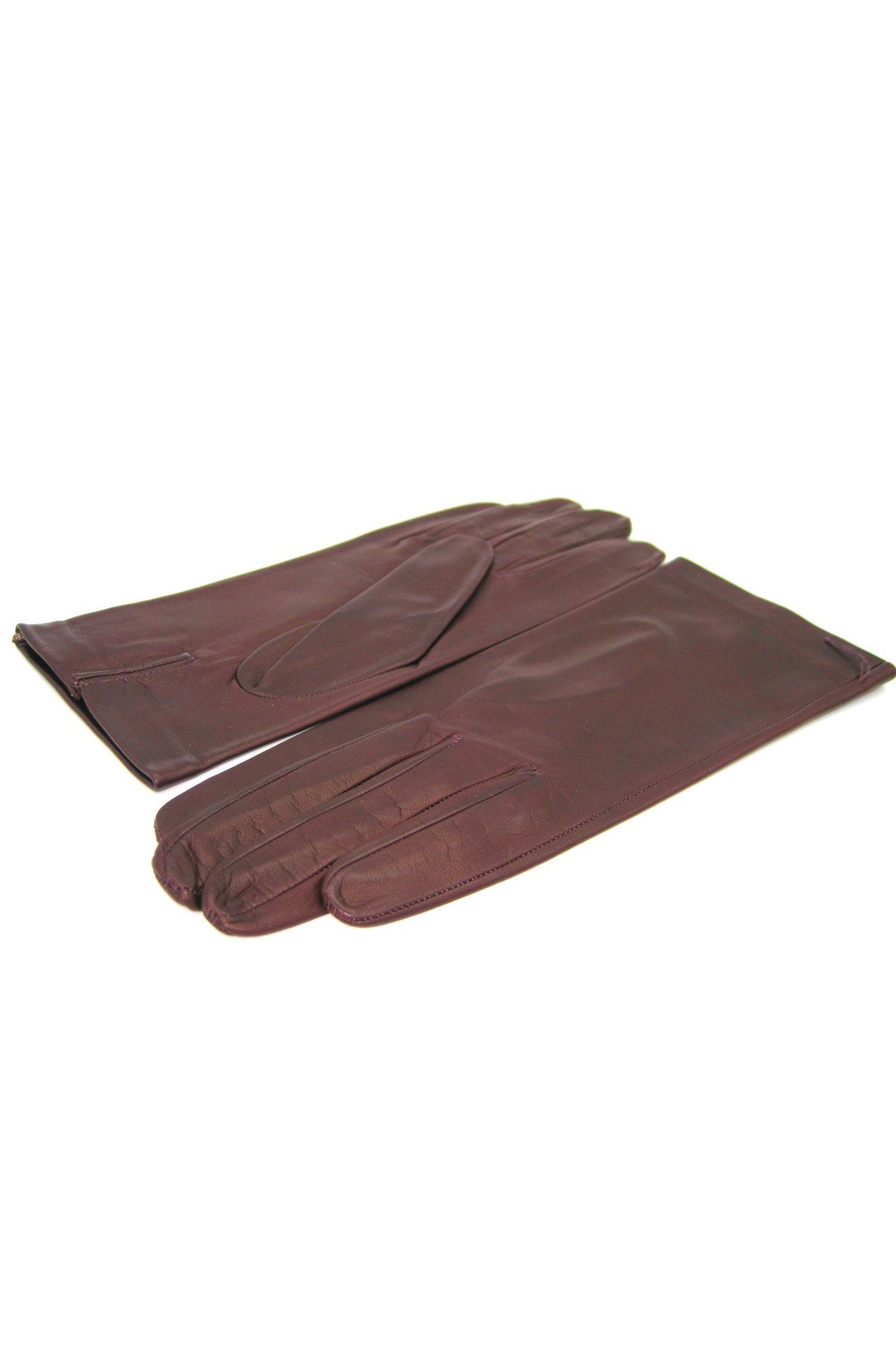 sermoneta-gloves-guanto-classico-in-nappa-foderato-di-seta-bordeaux-da-donna image 3