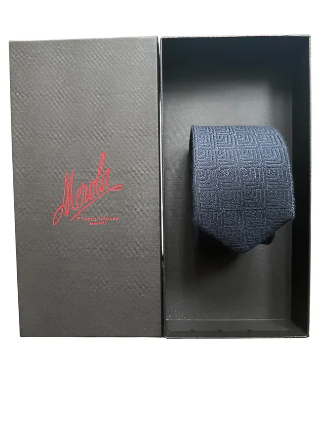 merola-gloves-cravatta-in-cashmere-100-puro-archivio-esclusivo-cm-8-5-x-148-made image 1