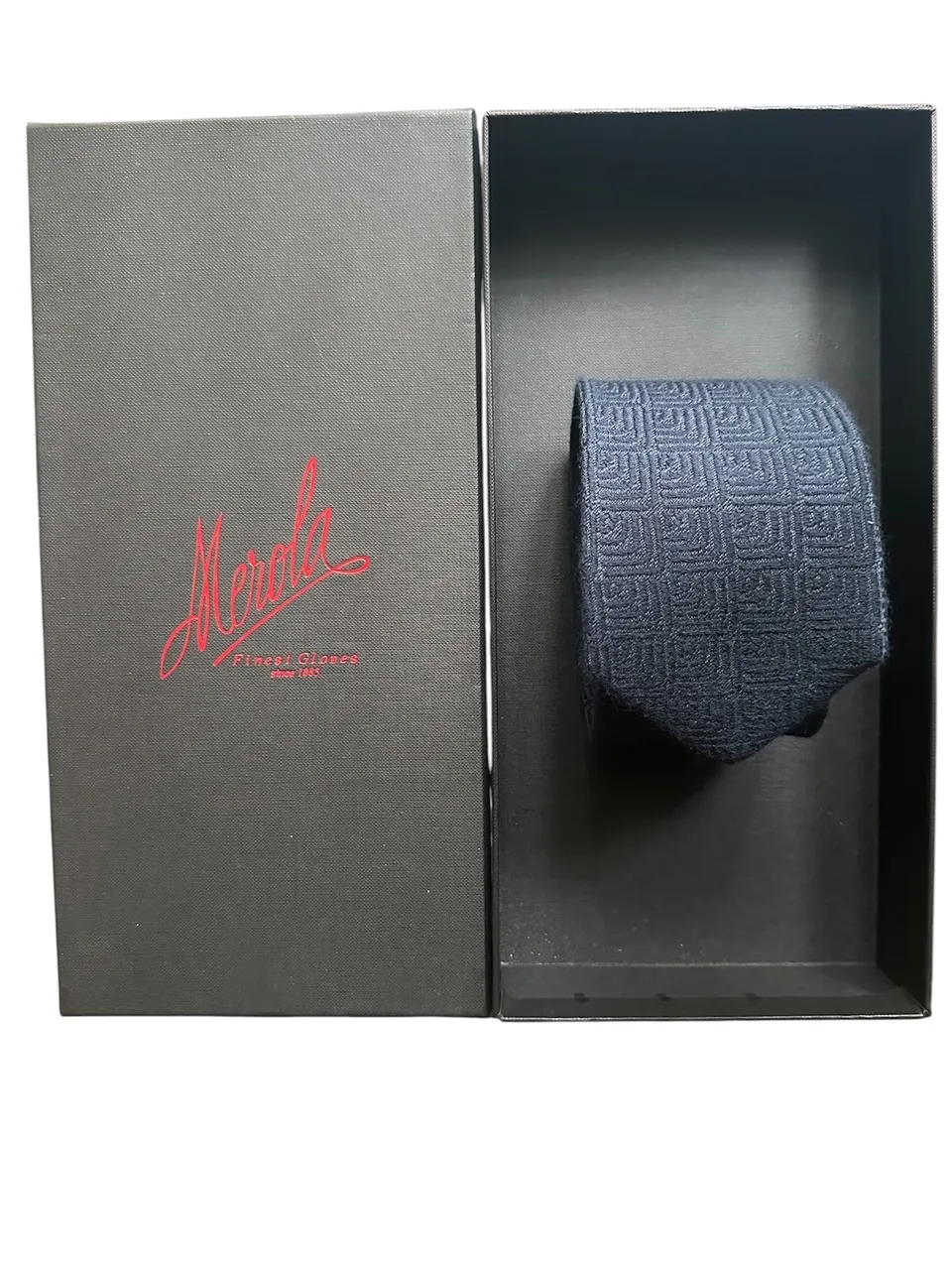 merola-gloves-cravatta-in-cashmere-100-puro-archivio-esclusivo-cm-8-5-x-148-made image 1