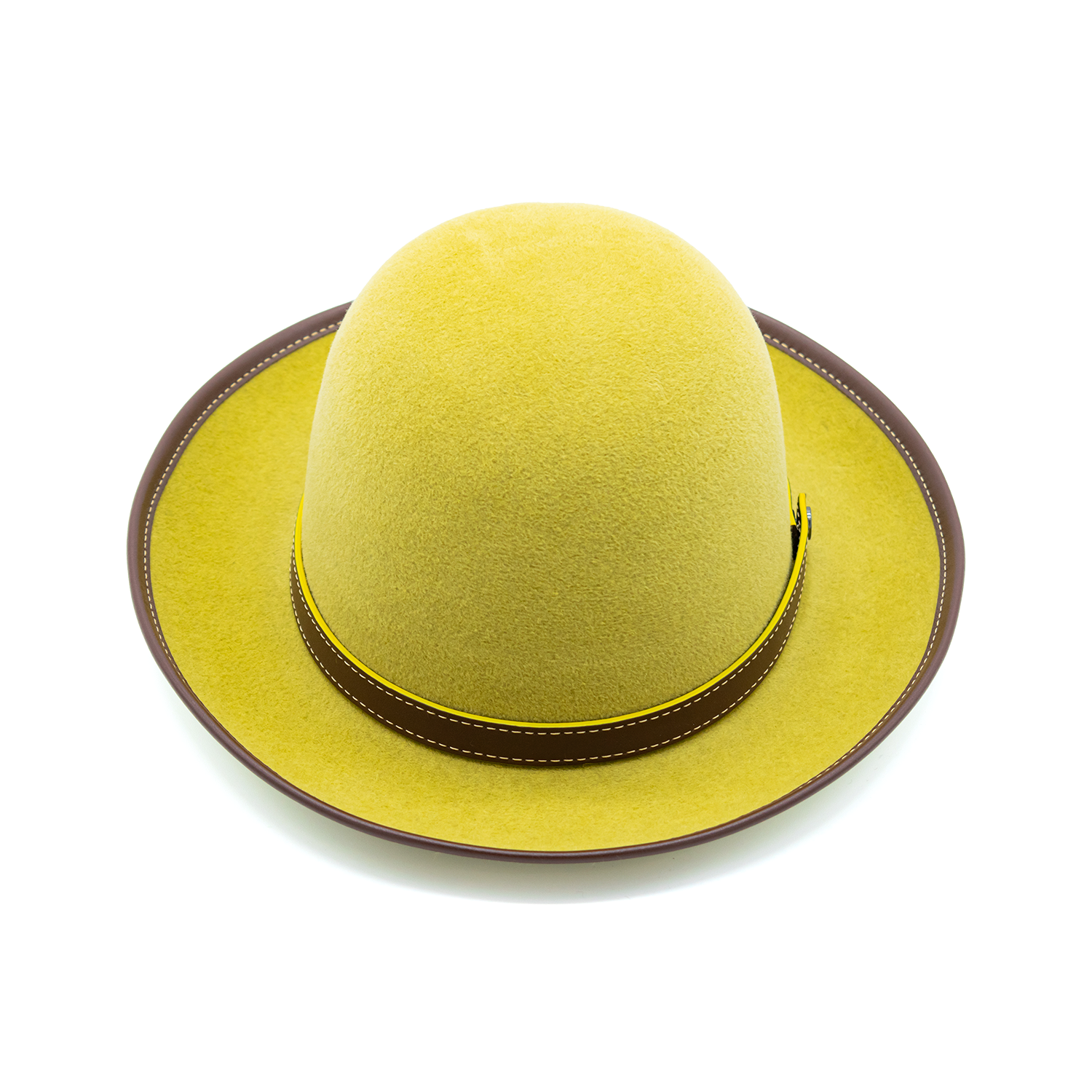 doria-1905-roller-cappello-arrotolabile-in-feltro-di-lapin-giallo image 2