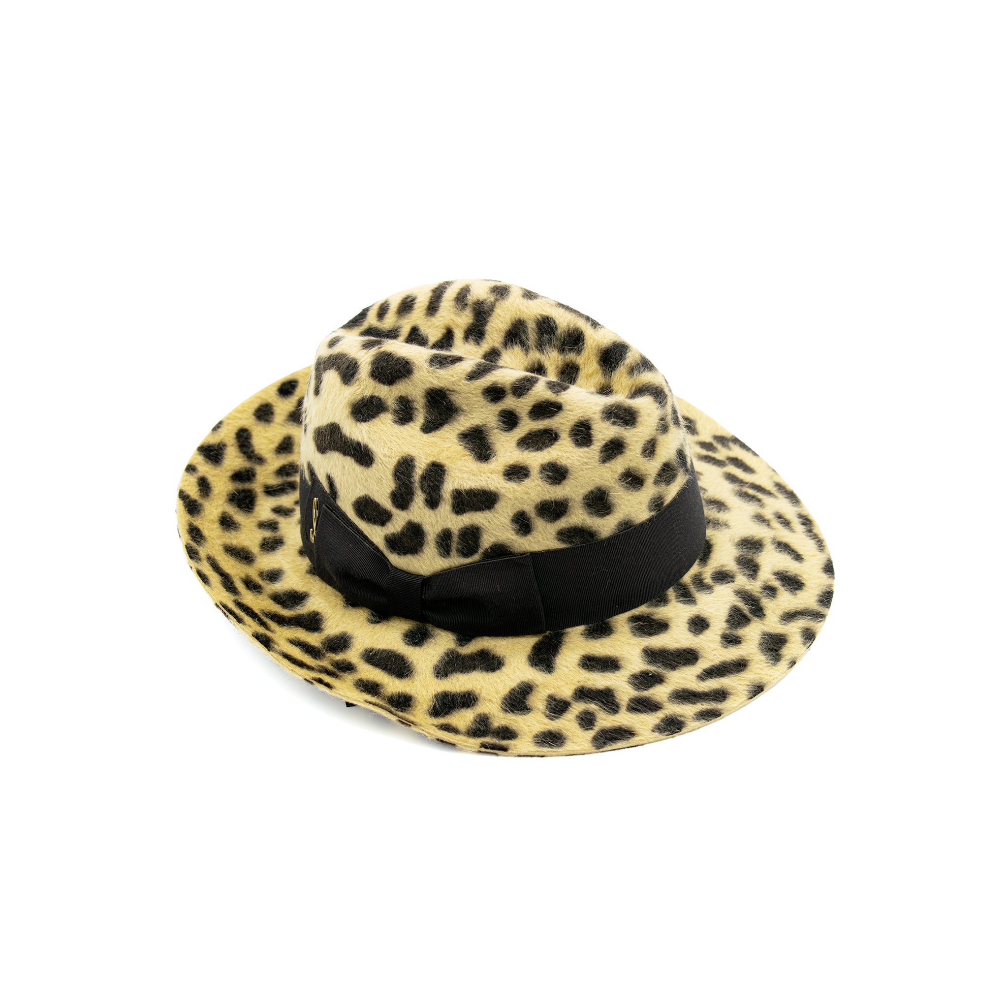 doria-1905-dalida-leo-fedora-in-feltro-di-lapin-animalier image 2