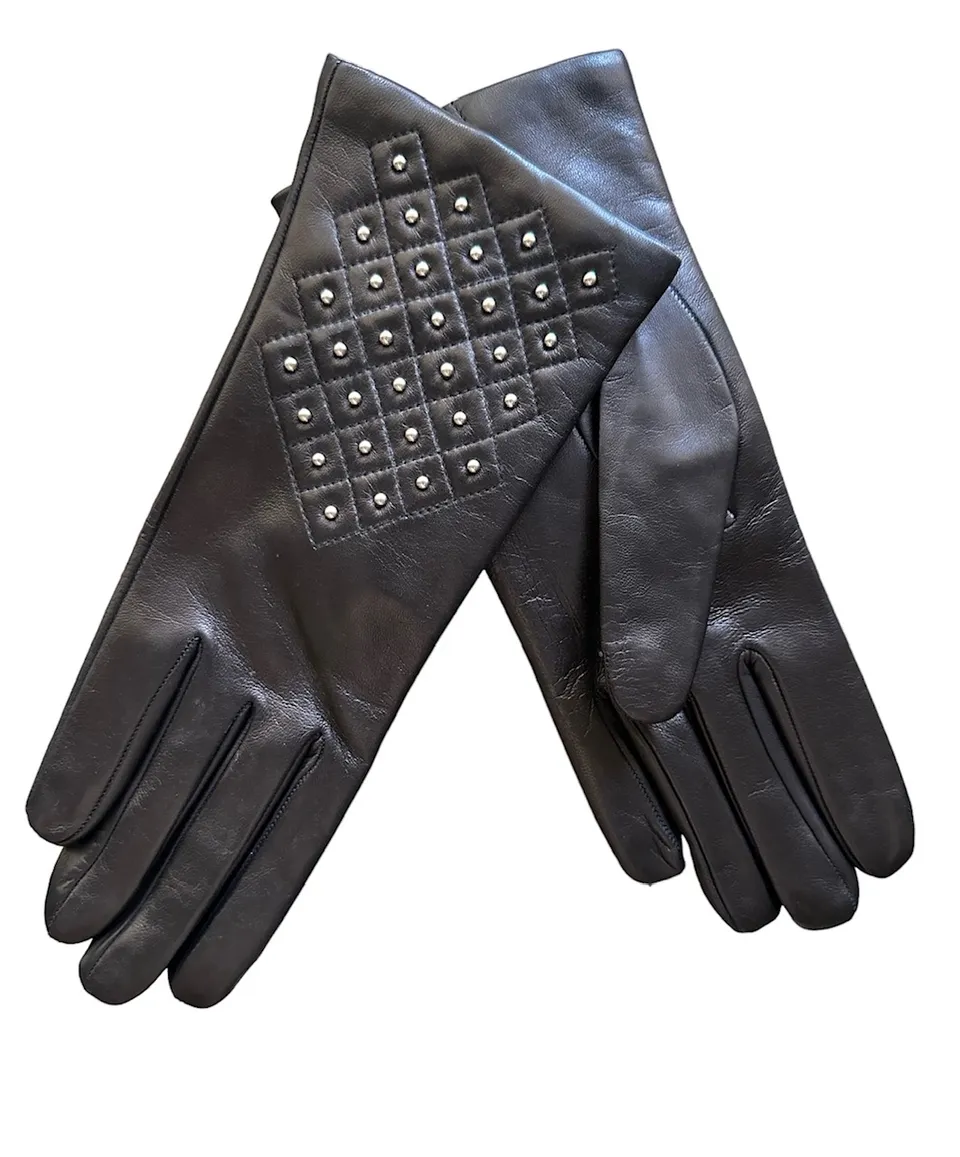 merola-gloves-guanti-in-pelle-nappa-top-quality-con-decorazione-in-metallo-e-fod image 1