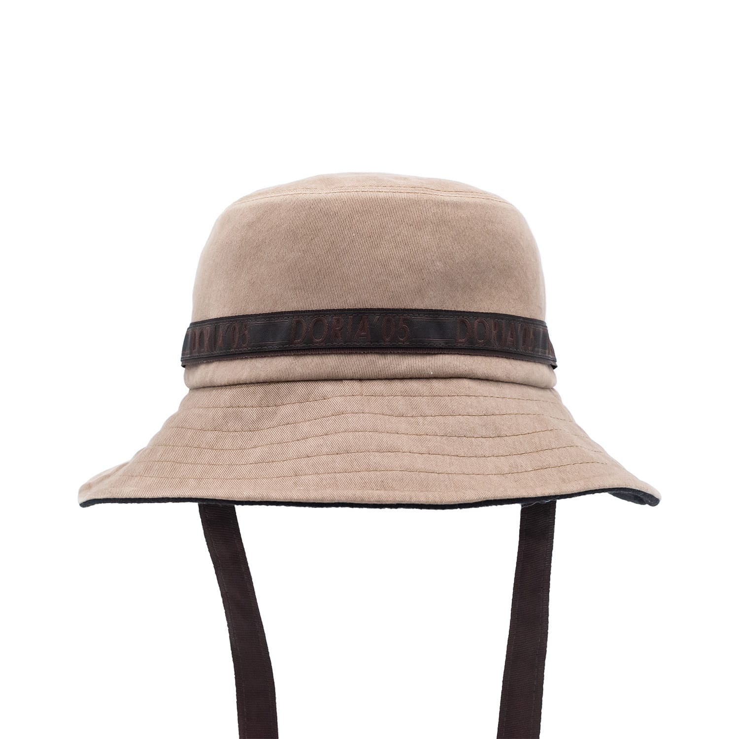 doria-1905-orano-cappello-bucket-reversibile-nero-kaki-in-cotone image 2