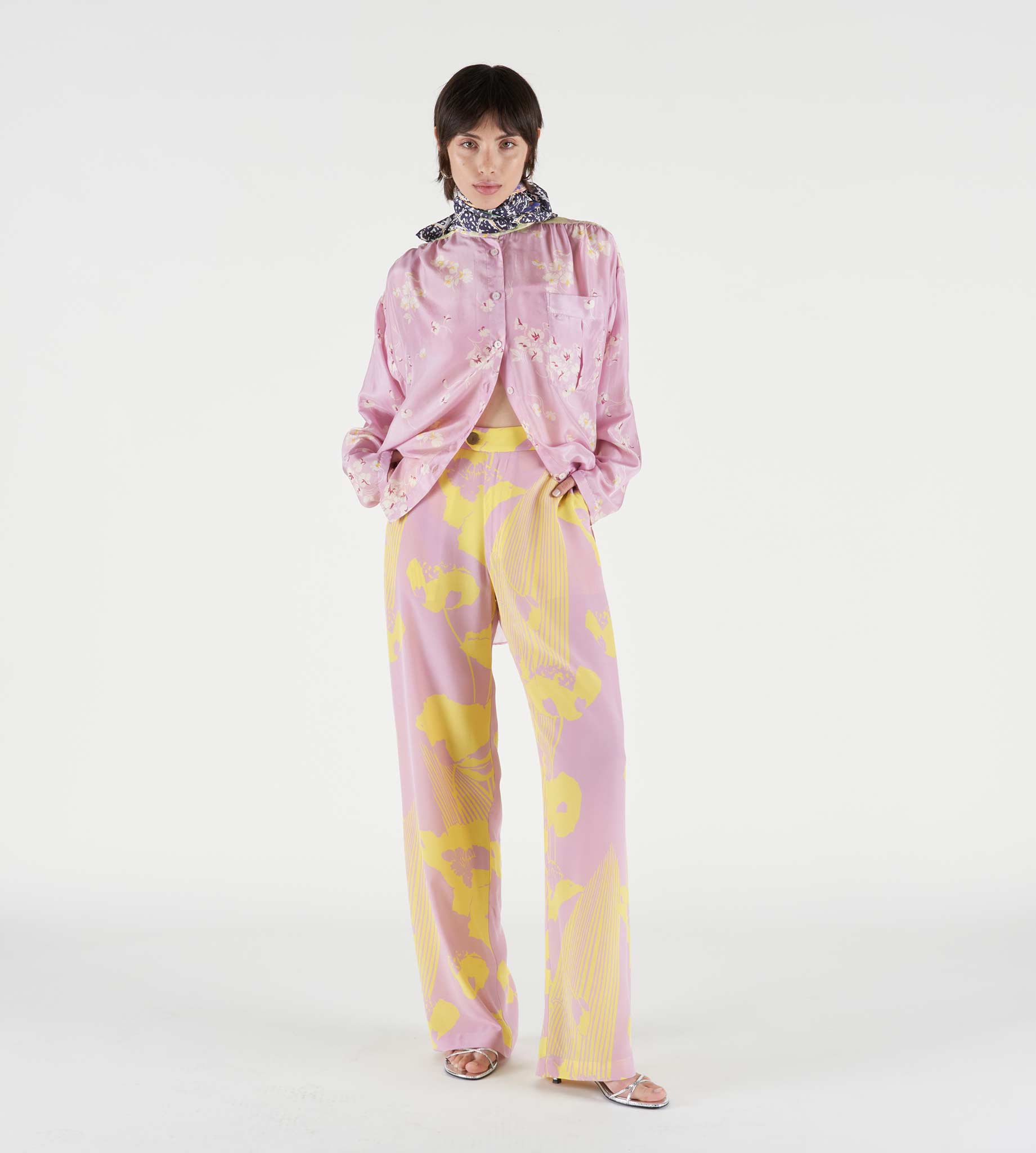mantero-1902-alice-pantaloni-palazzo-in-seta image 2