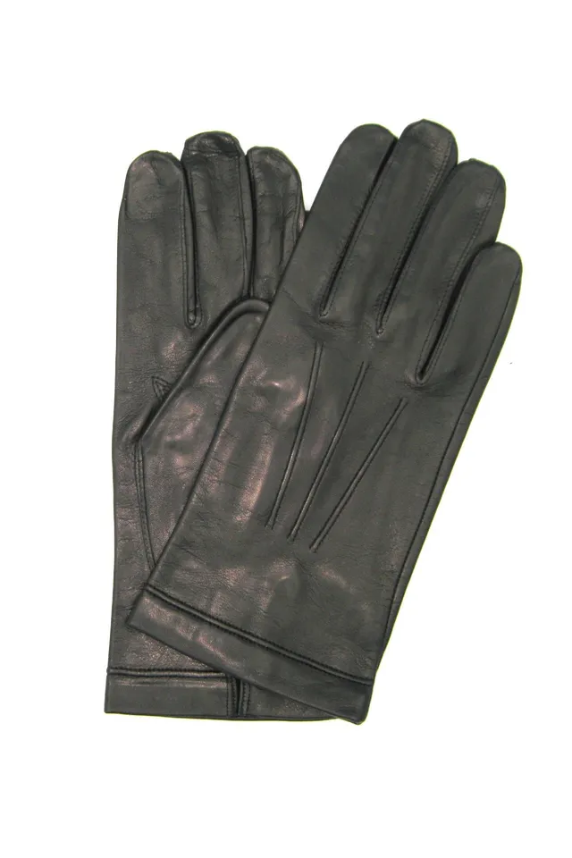 sermoneta-gloves-guanto-da-uomo-in-nappa-foderato-seta-nero image 1