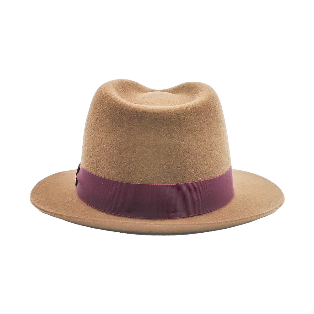 doria-1905-droplet-cappello-drop-ala-stretta-in-feltro-di-lana-havana image 3