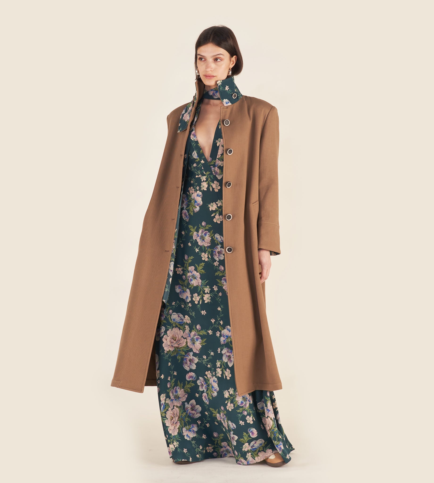 mantero-1902-cassandra-trench-oversize-in-seta image 2