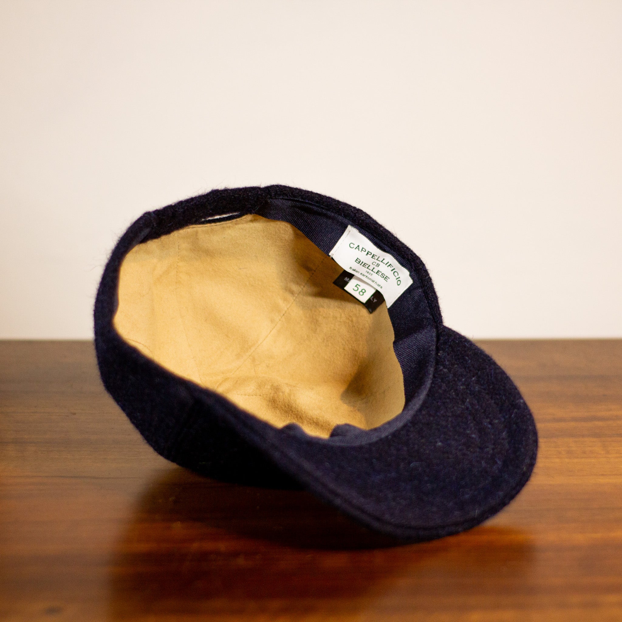 cappellificio-biellese-1935-baseball-lp-cappellino-baseball-drap-di-lana-blu-aw2 image 4