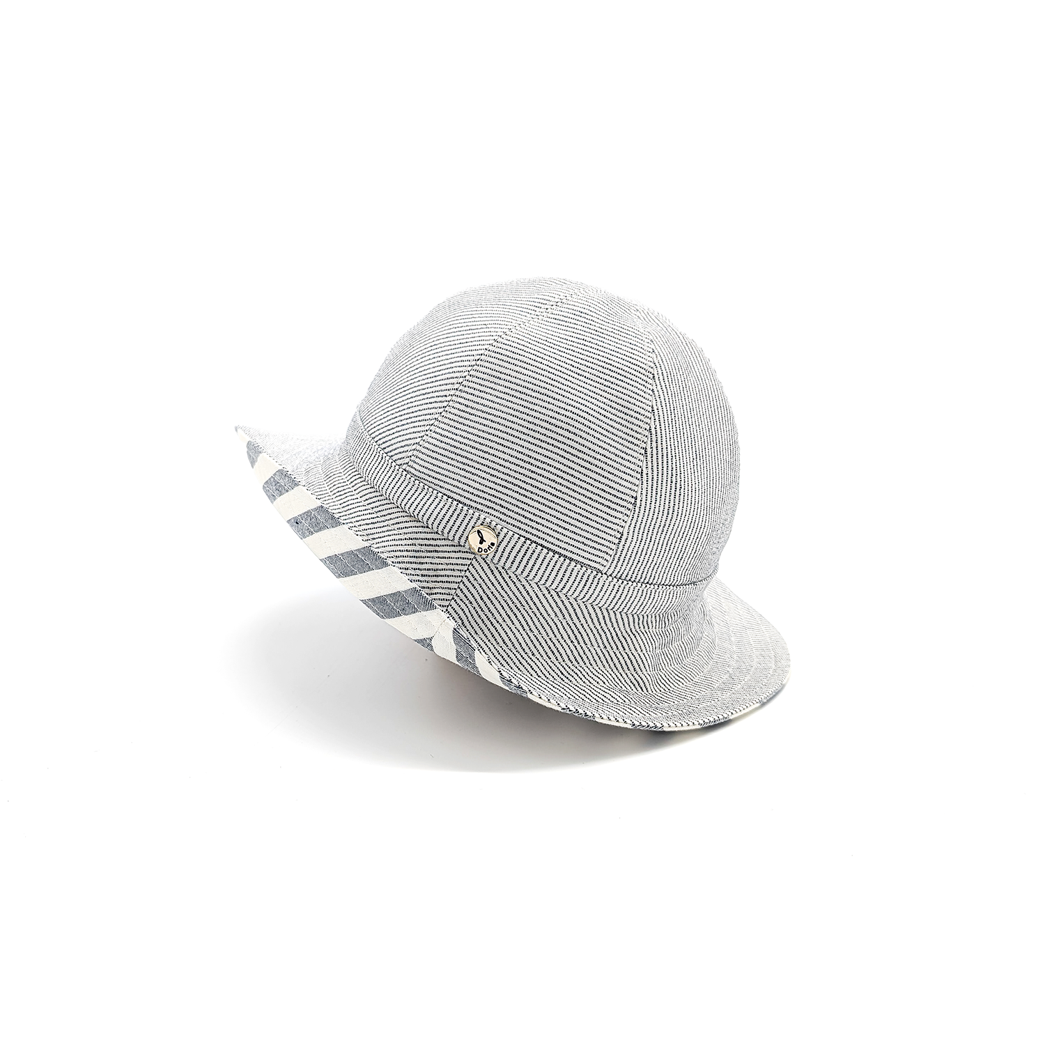 doria-1905-didot-summer-cloche-reversibile-a-righe-cotone image 1