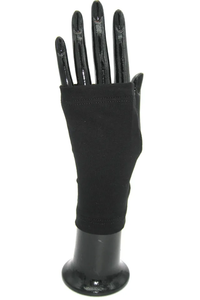 sermoneta-gloves-guanto-manicotto-in-cotone-nero image 1