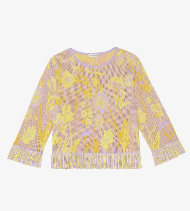 mantero-1902-sandrine-maglia-jacquard-in-cotone-made-in-italy image 1