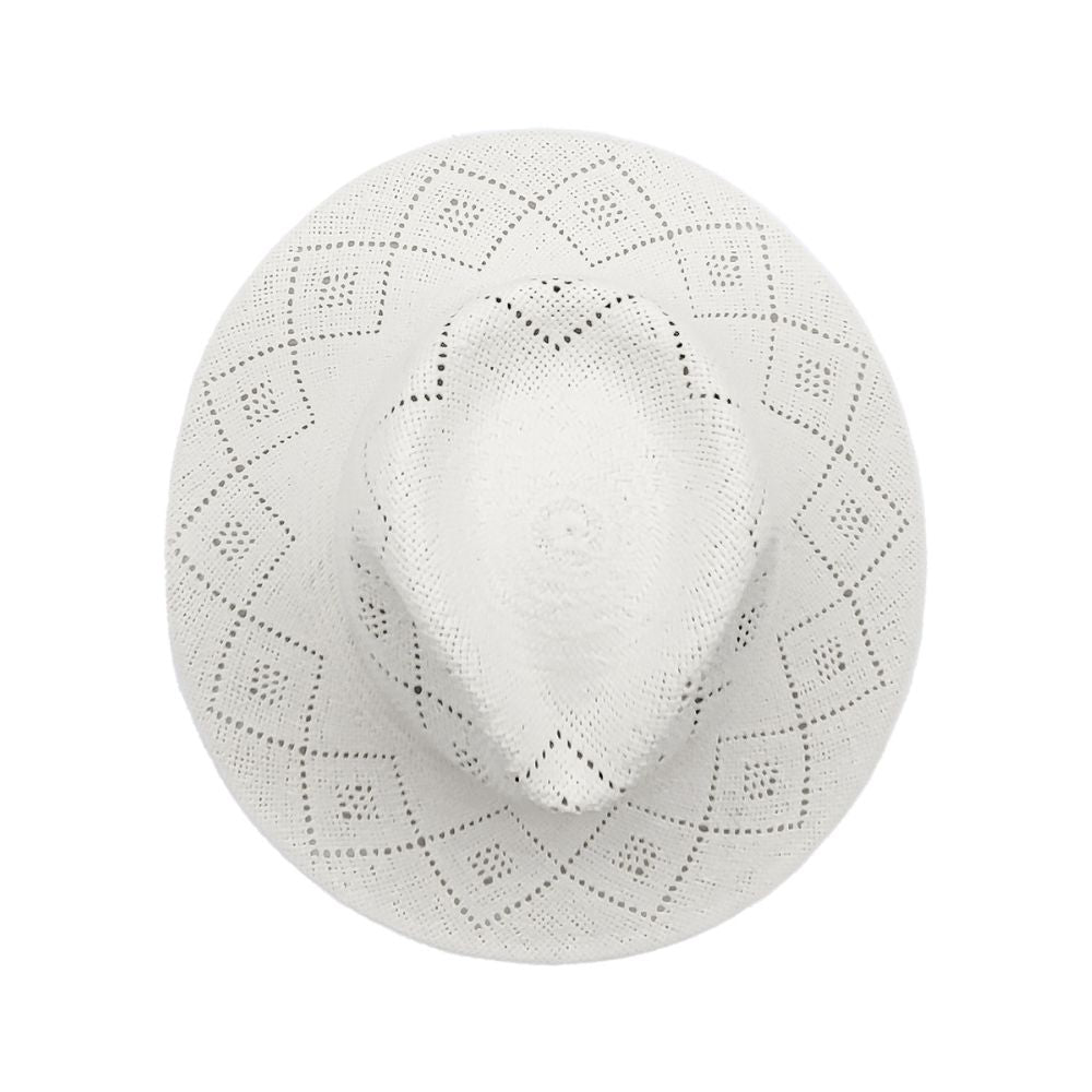 doria-1905-ernest-lace-cappello-tesa-larga-intreccio-carta-bianco image 5