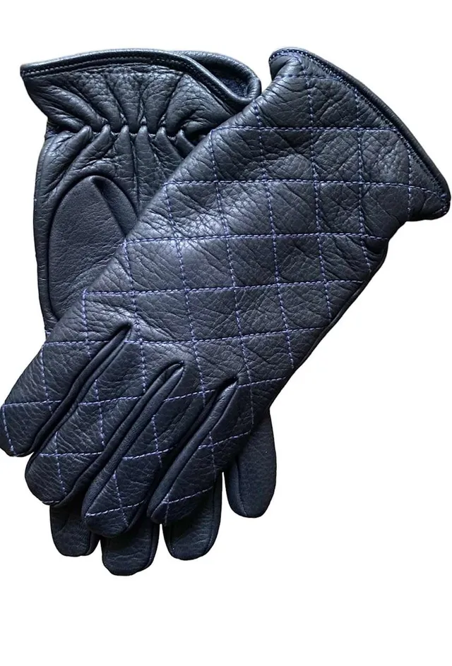 merola-gloves-guanti-in-pelle-di-daino-trapuntati-con-fodera-in-cashmere image 1