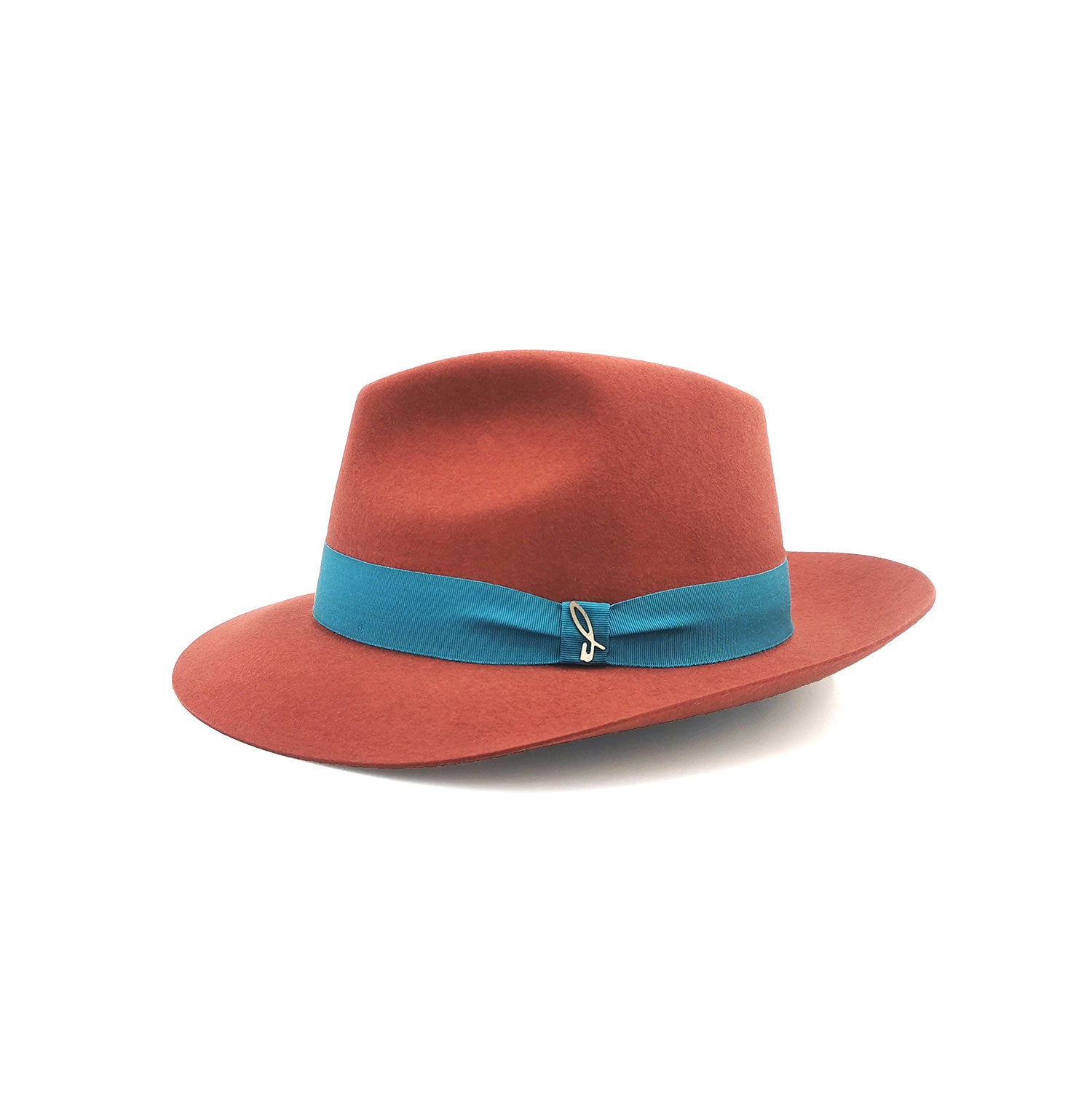 doria-1905-drop-cappello-in-feltro-di-lapin-rosso-corallo image 1