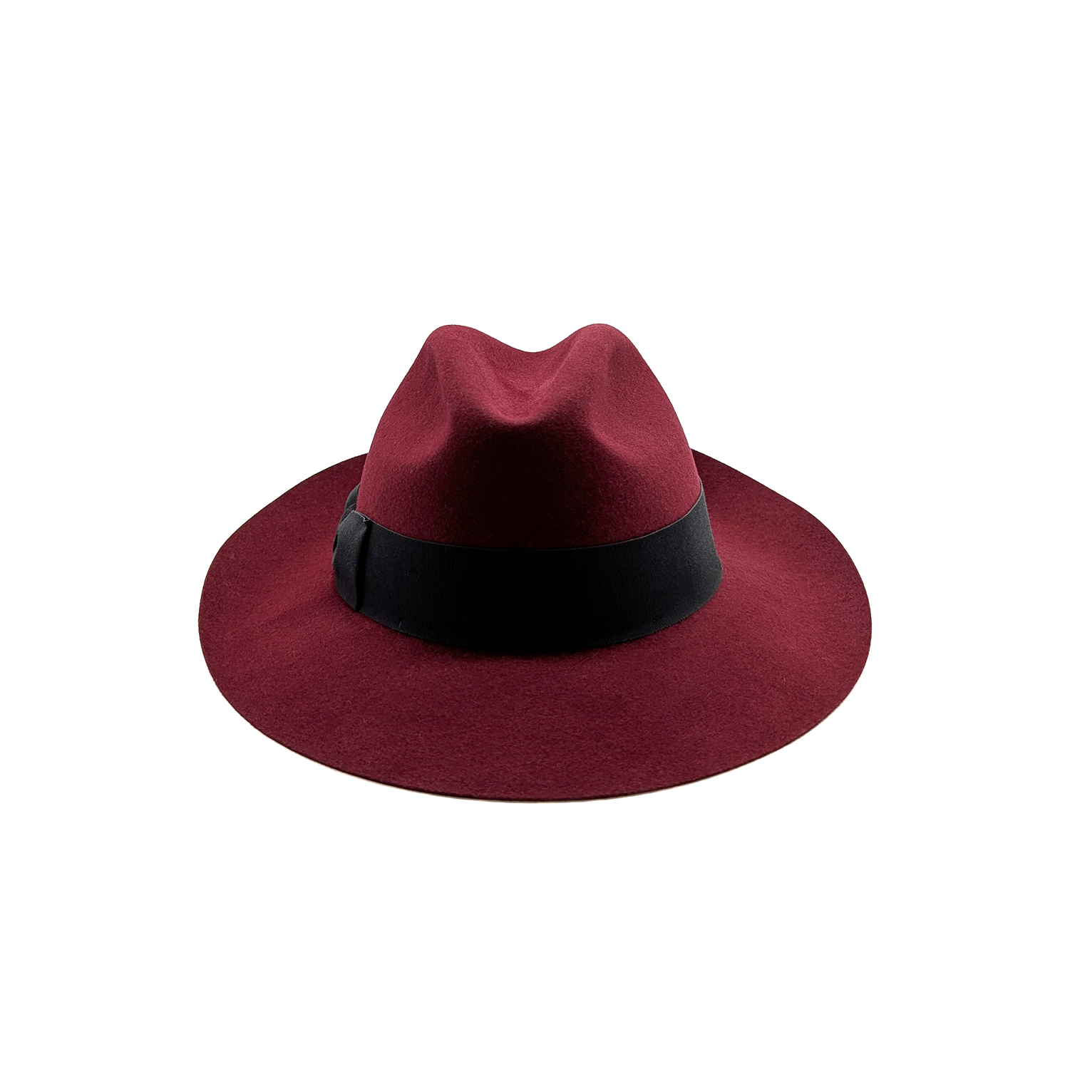 doria-1905-dalida-cappello-fedora-in-feltro-di-lapin-rasato-rosso-copertino image 3