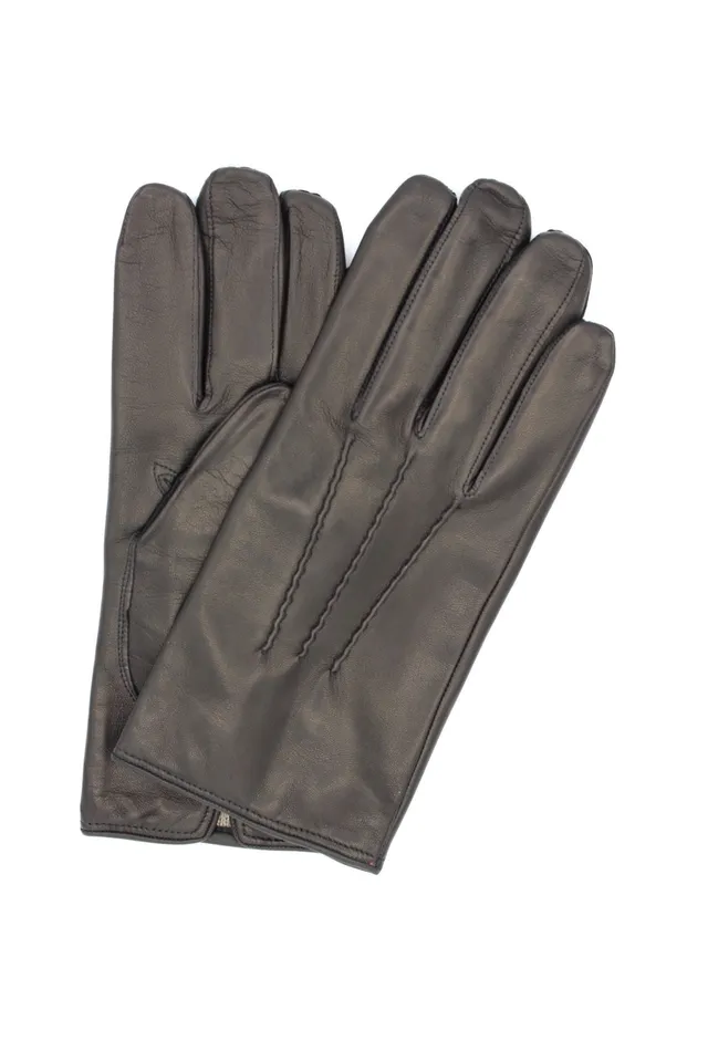 sermoneta-gloves-guanto-nappa-foderato-cashmere-nero image 1