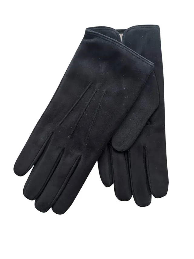 merola-gloves-guanti-in-pelle-scamosciata-foderati-in-cashmere-made-in-italy image 1