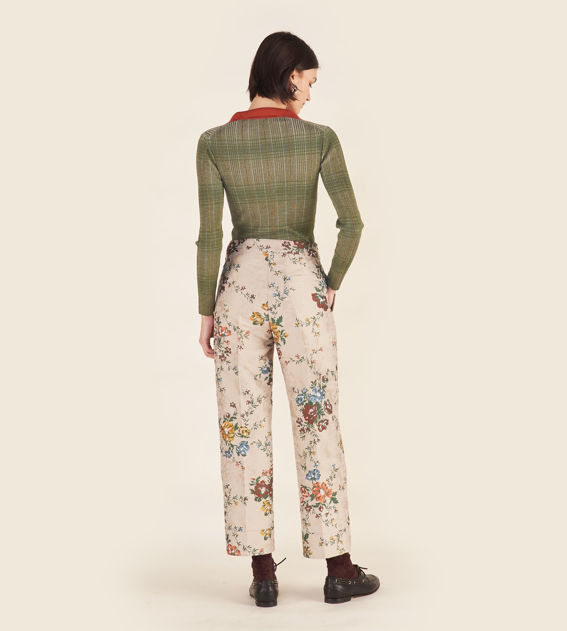 mantero-1902-marzia-pantaloni-culotte-regular-con-risvolto image 4