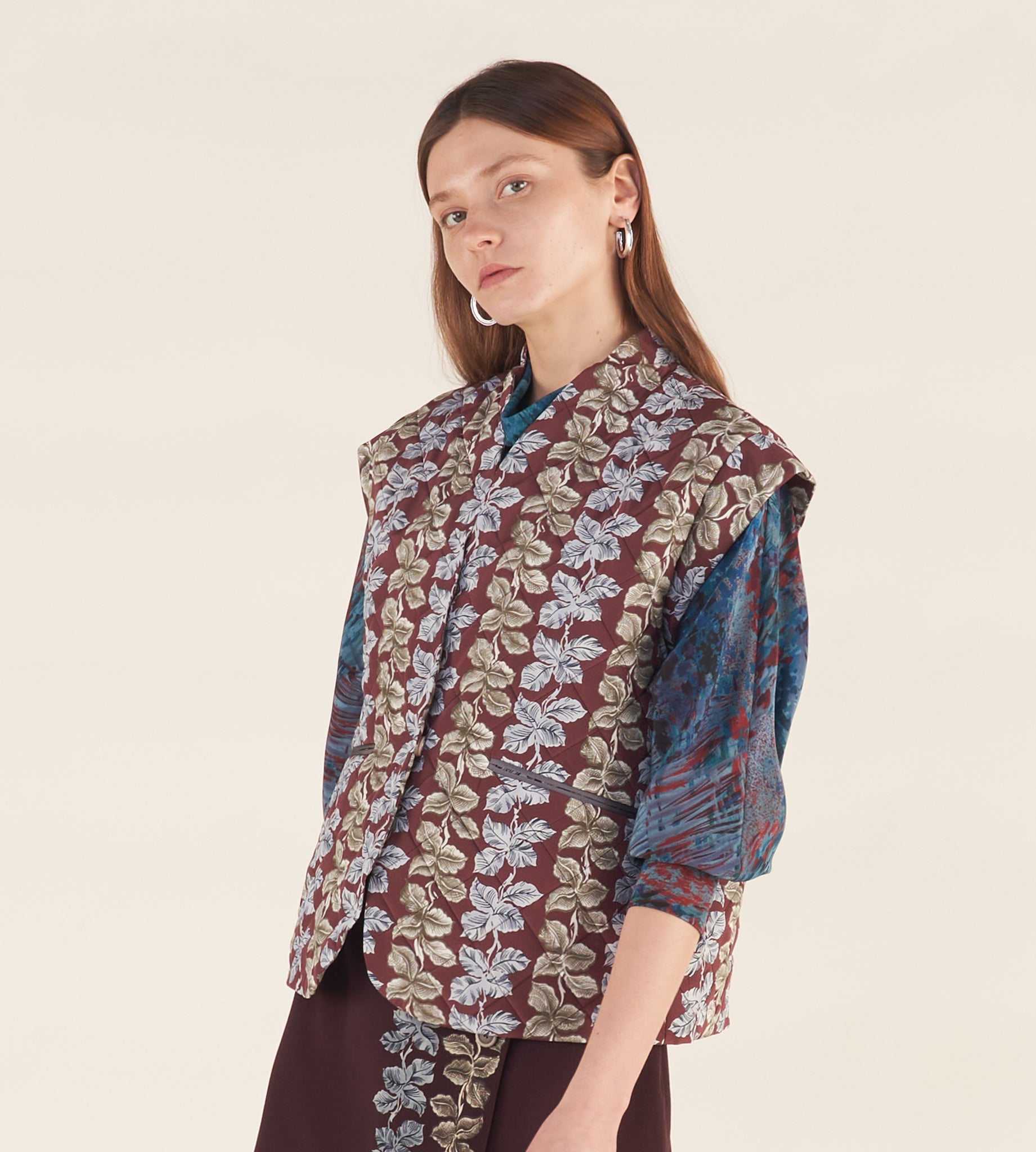 mantero-1902-nora-gilet-trapuntato-donna image 2