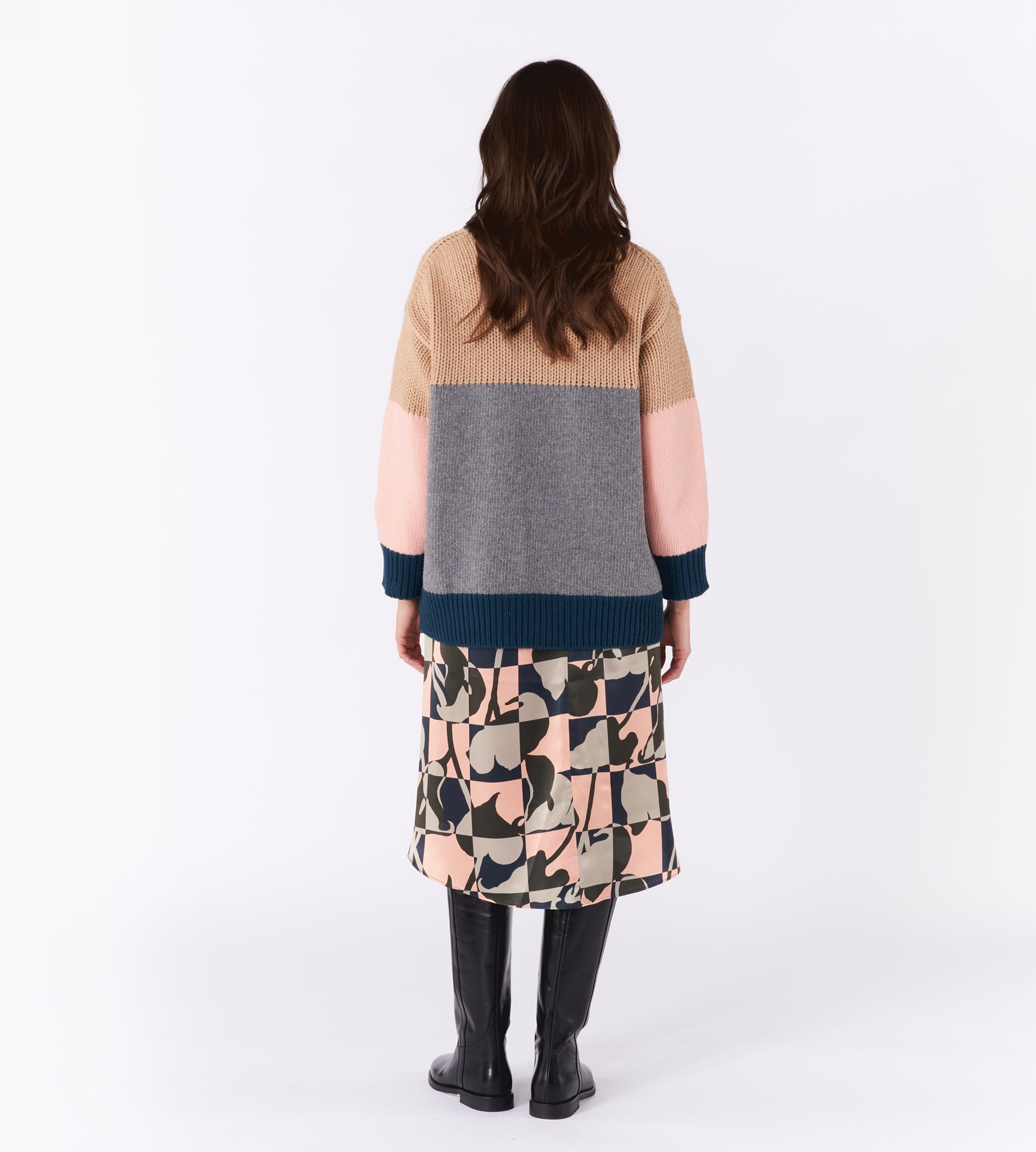 mantero-1902-laura-maglione-collo-alto-in-lana-color-block image 7