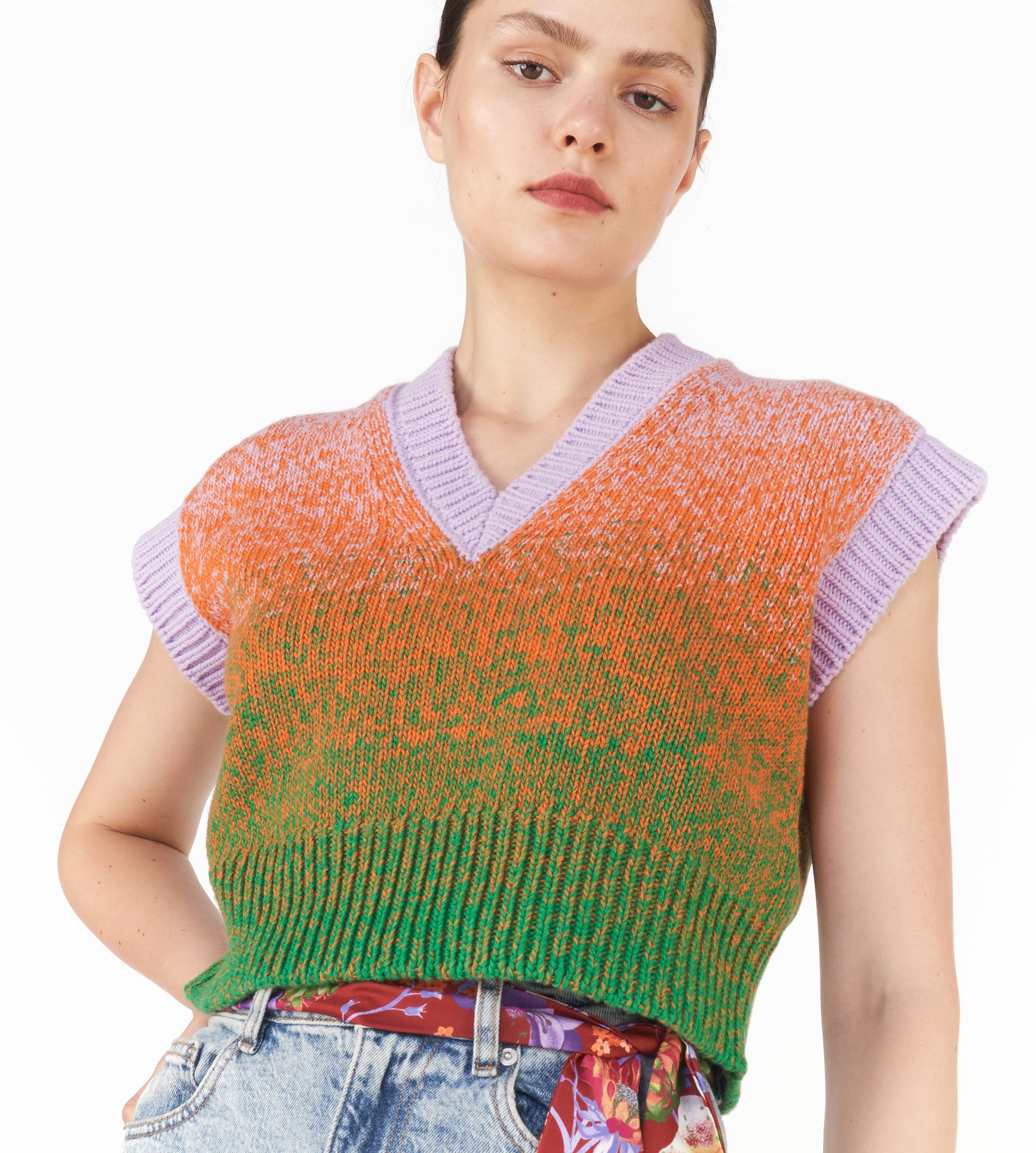 mantero-1902-lucy-gilet-in-lana-scollo-a-v-moulin-2 image 2