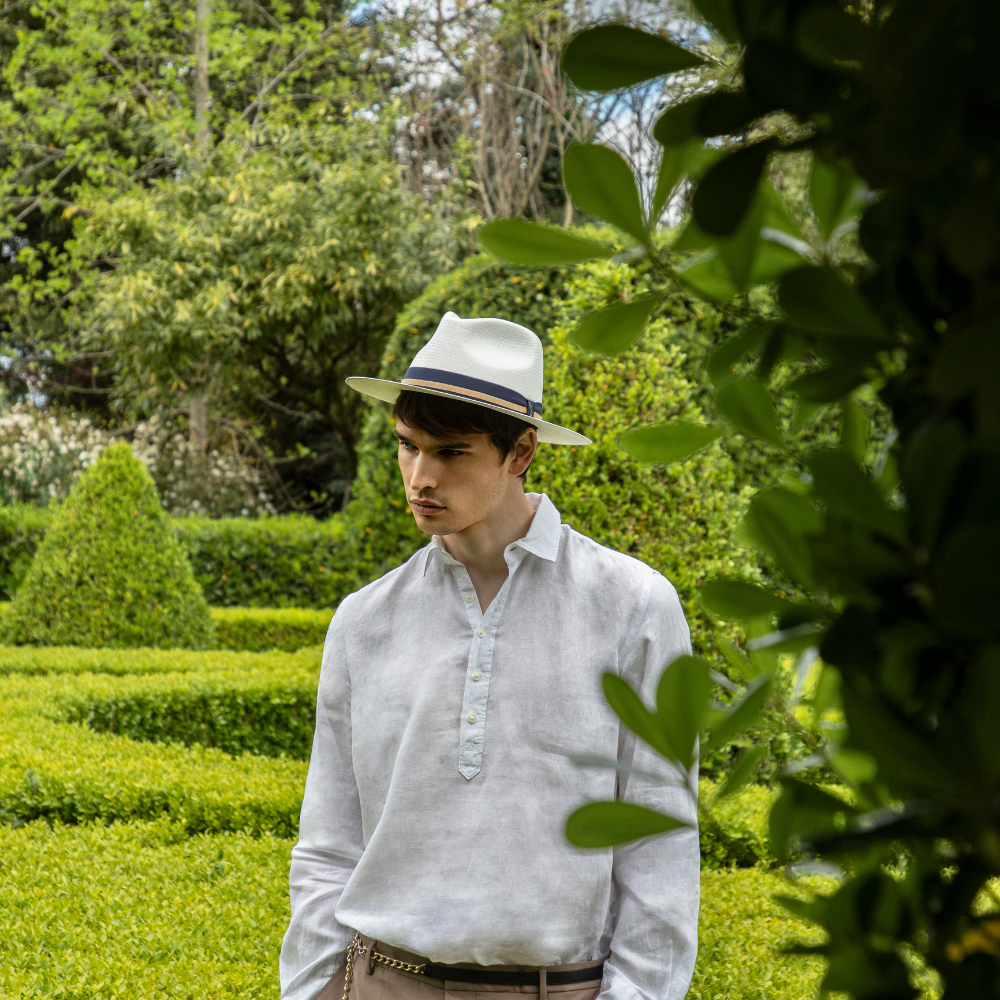 doria-1905-delano-cappello-panama-fine-a-tesa-piatta-grado-20 image 2
