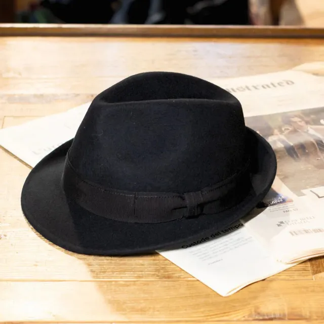 cappellificio-biellese-1935-fedora-cappello-in-stile-classico-colore-arancione-s image 1