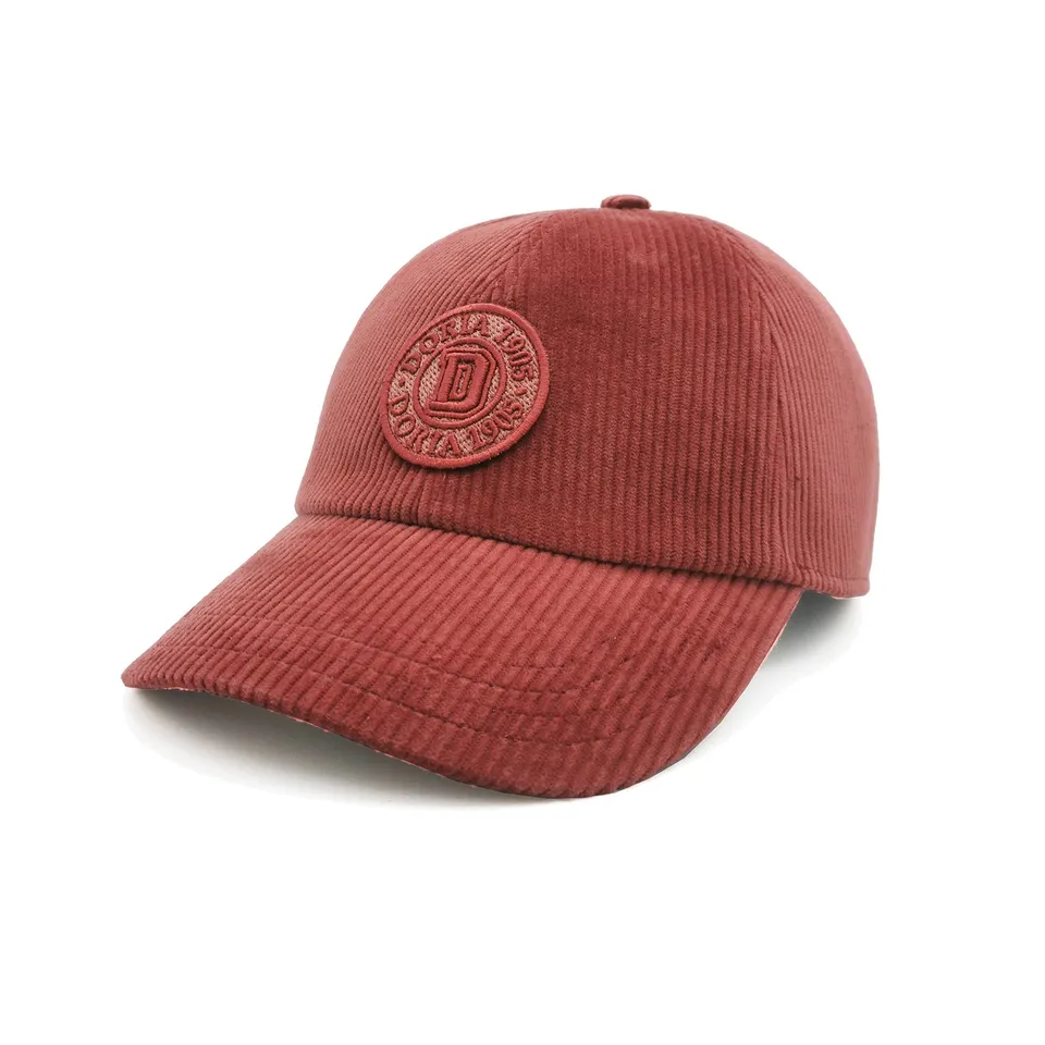 doria-1905-icon-cappello-da-baseball-in-velluto-di-cotone-rosso-marsala image 1