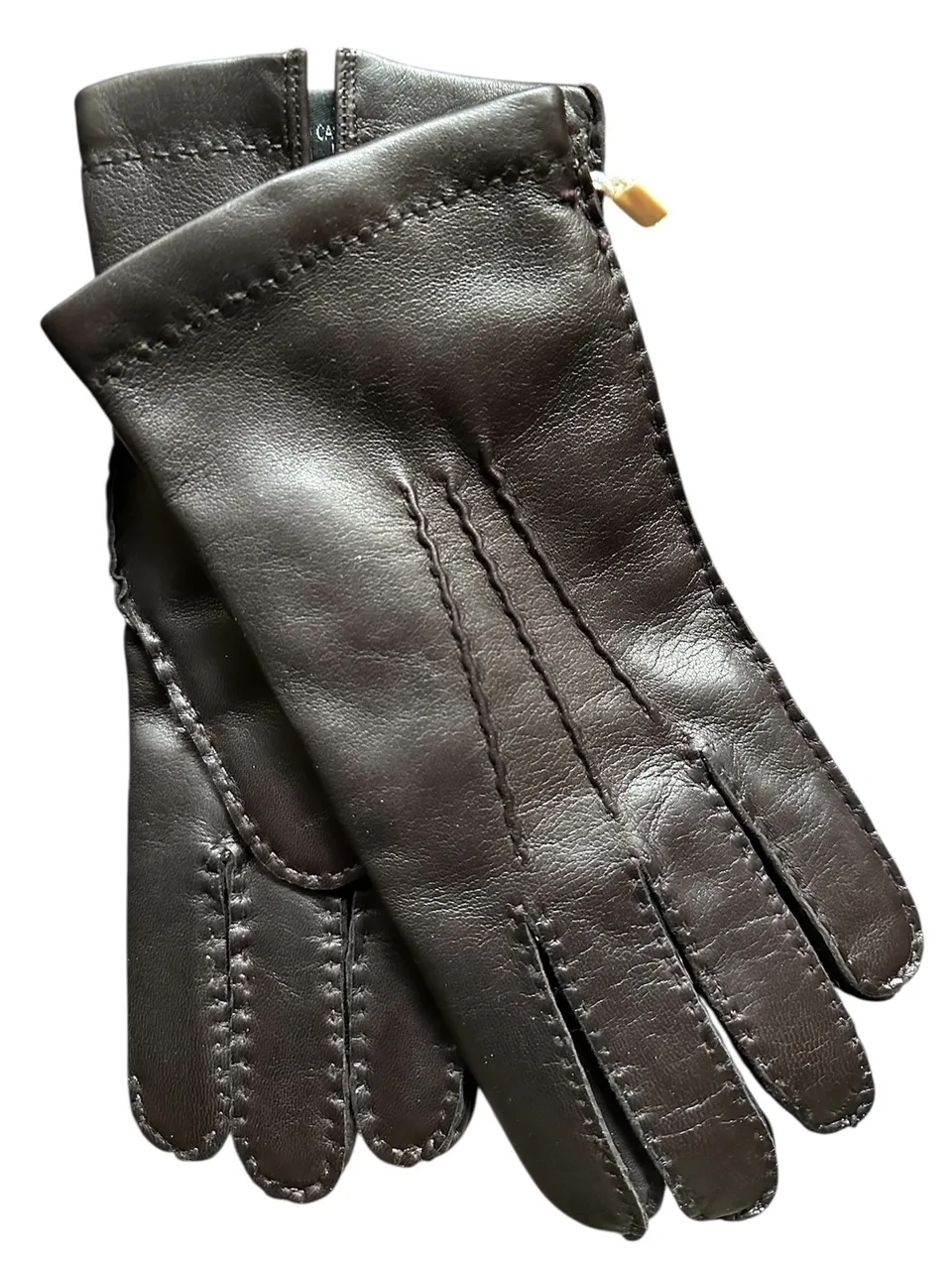merola-gloves-guanti-in-nappa-cuciti-a-mano-con-fodera-in-cashmere-marrone-scuro image 1