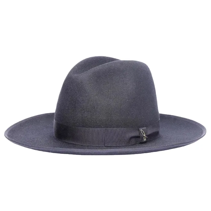 doria-1905-vittorio-fedora-feltro-lapin-rasato-grigio image 1