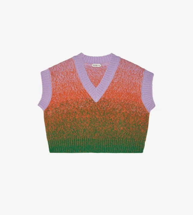 mantero-1902-lucy-gilet-in-lana-scollo-a-v-moulin-2 image 1